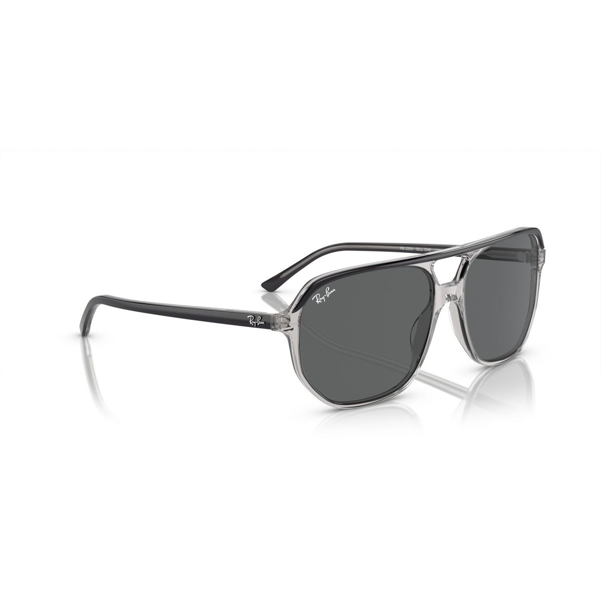 Lentes Solares Gris Oscuro Sobre Gris Transparente Ray Ban