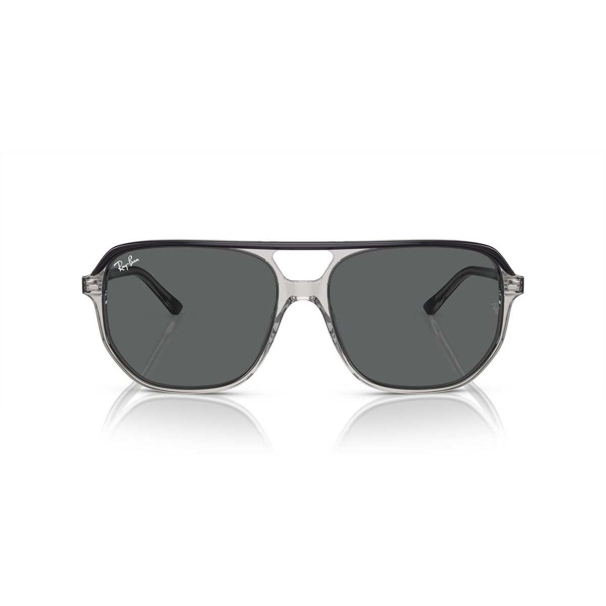 Lentes Solares Gris Oscuro Sobre Gris Transparente Ray Ban