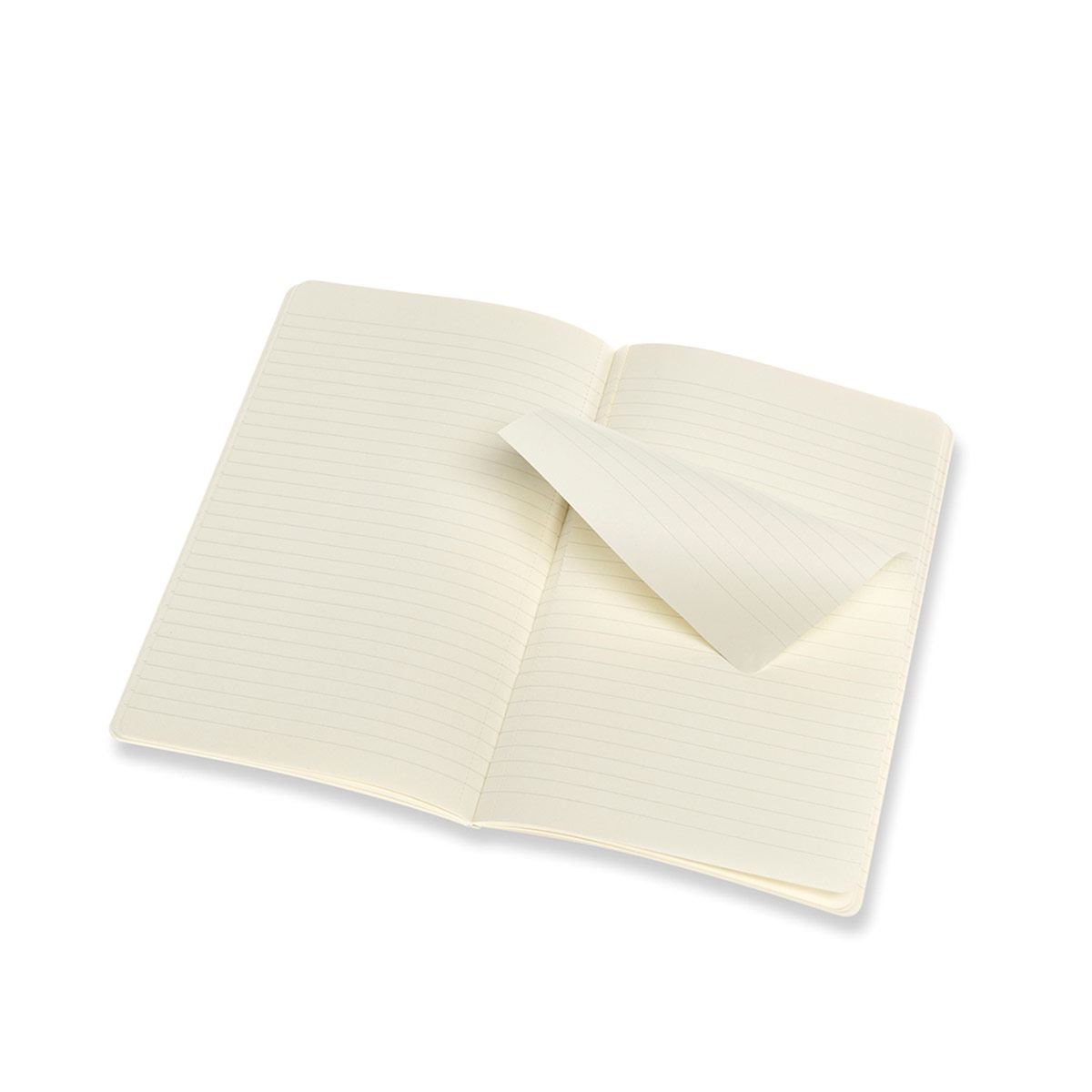 Set 2 Libretas Grande Naranja y Azul Aqua Hoja Rayada Pasta Suave