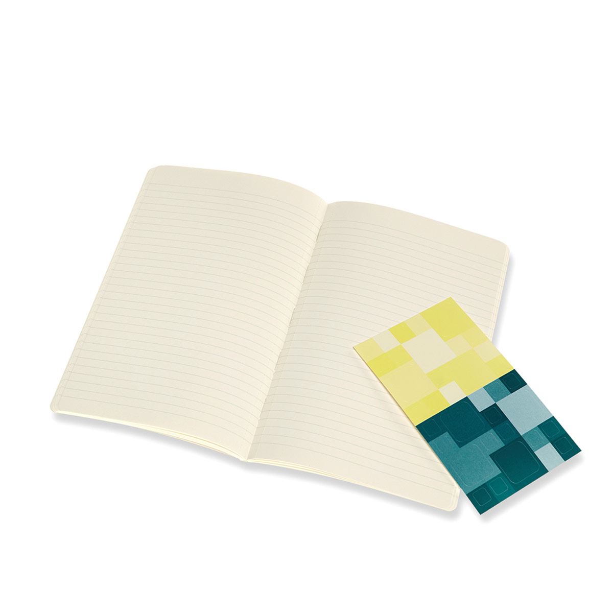 Set 2 Libretas Grande Verde Pino Hoja Rayada Pasta Suave