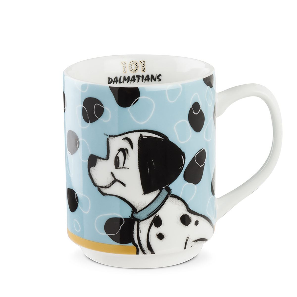 Taza de Porcelana color Azul 350 ml Diseño Disney 101 Dálmatas Egan