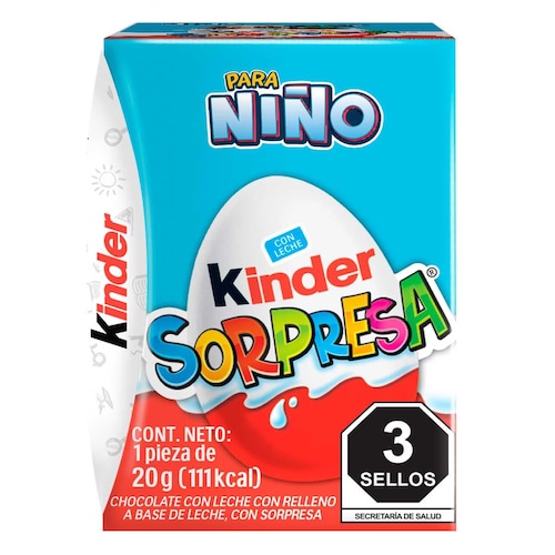 Chocolate Kinder Sorpresa para Niño 20g