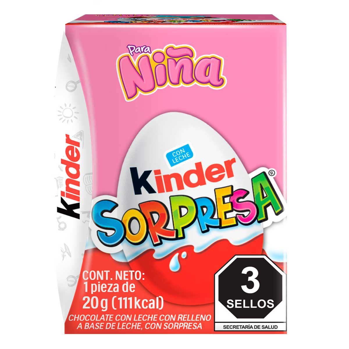 Huevito Kinder Sorpresa para Niña 20g