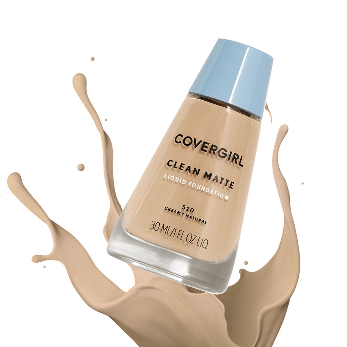 Base de maquillaje líquida Covergirl Clean Matte 520 Creamy Natural
