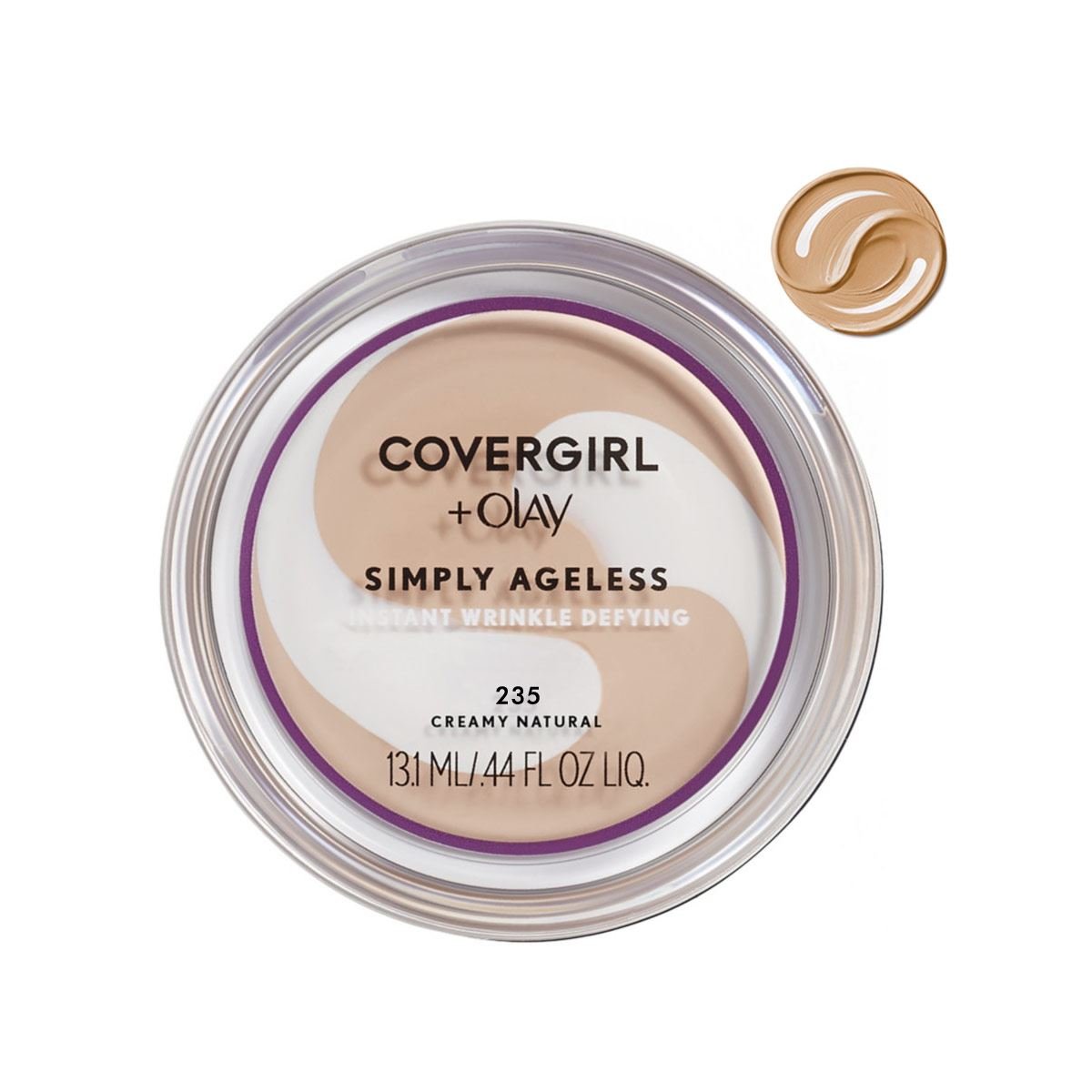 Base de maquillaje crema Covergirl CG + OLAY Simply Ageless Wrinkle Defy 235 Medium Light
