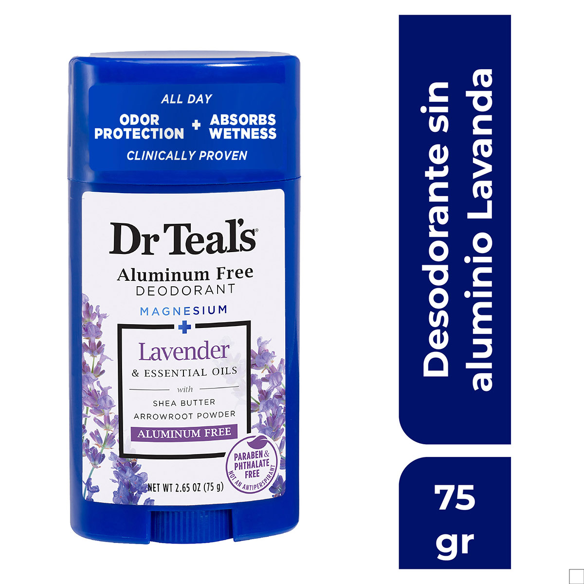 Desodorante de Lavanda en Barra para Mujer Dr. Teals