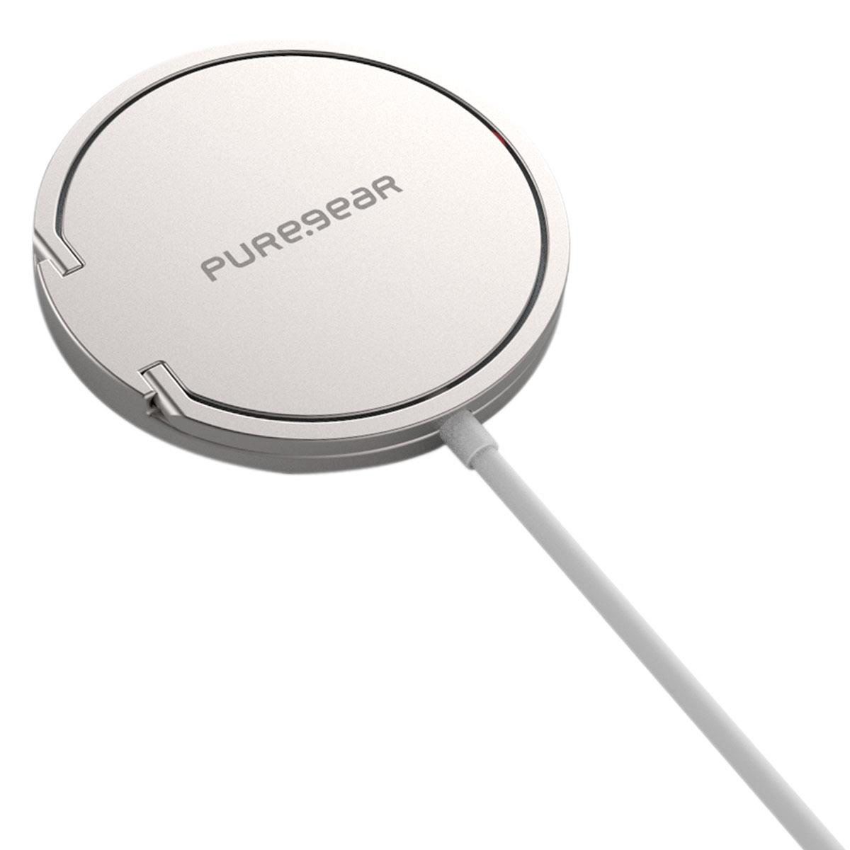 Cargador inalámbrico 15W magnético gris