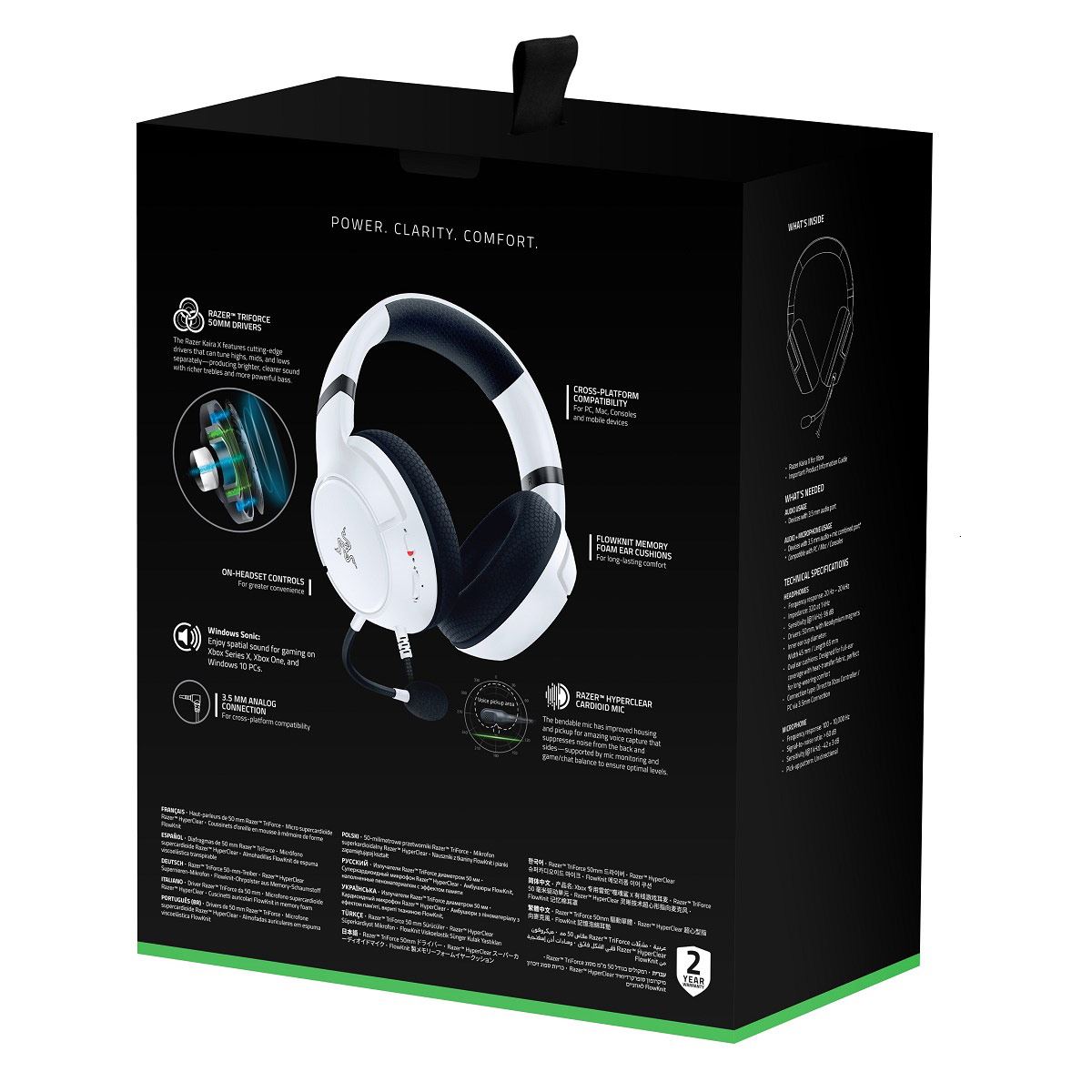 Auriculares Razer Kaira X For Xbox Pc Multiplataforma 3.5mm