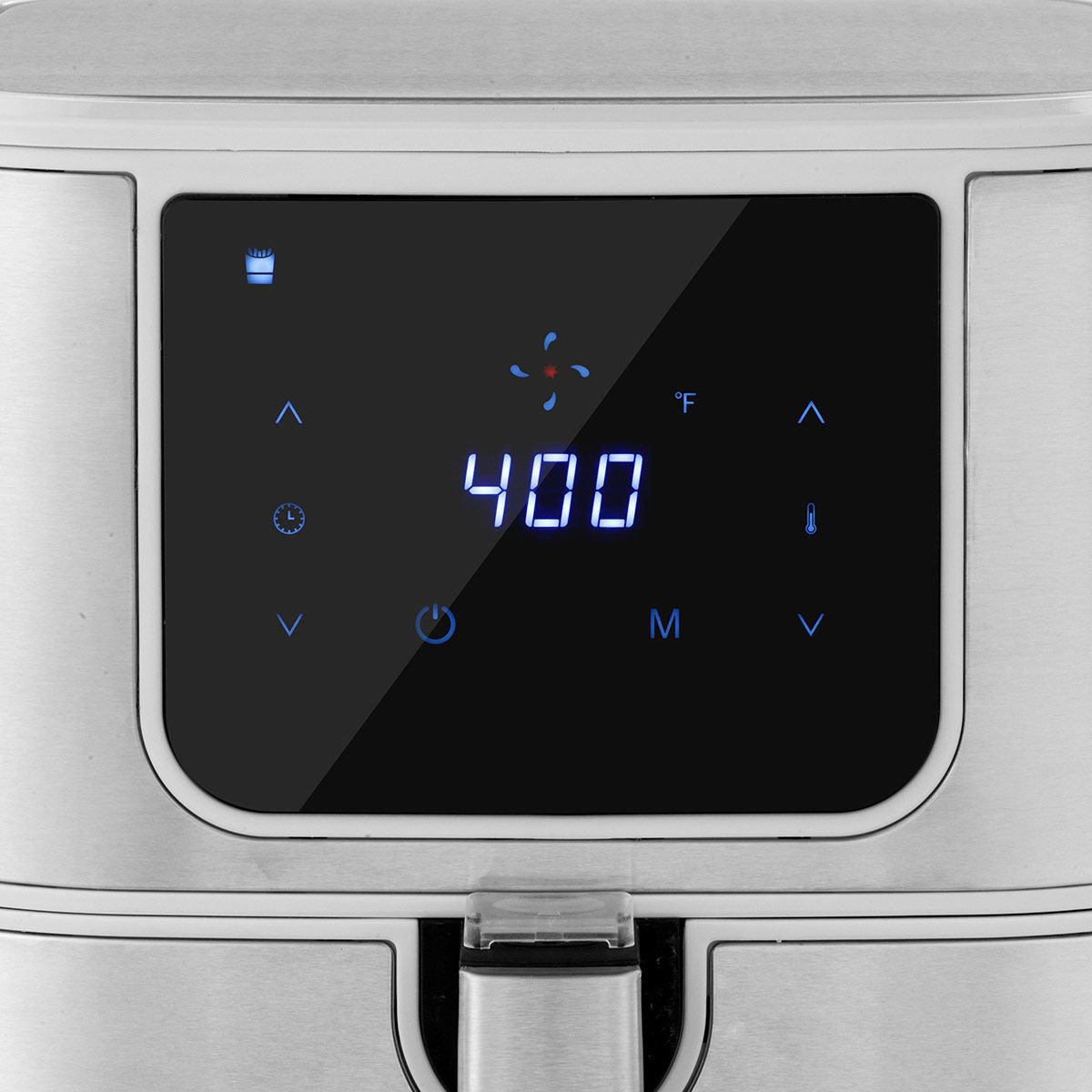 Freidora de aire digital HOLSTEIN HOUSEWARES de 5.5l gris acero holstein