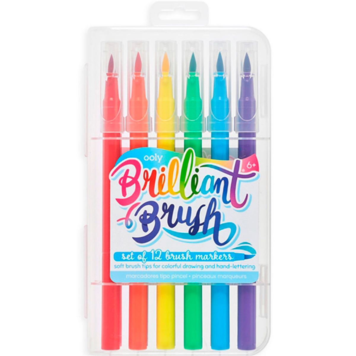 Marcadores Punta Pincel Brilliant 12 Piezas Ooly