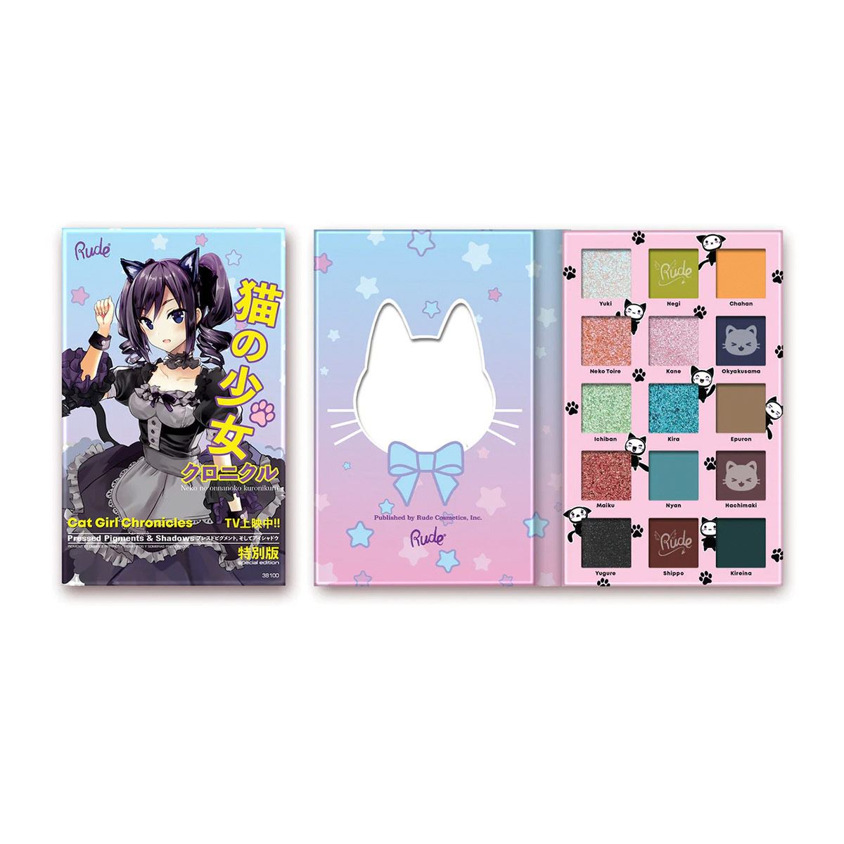 Paleta de Sombras Manga Collection Cat Girl Chronicles Rude