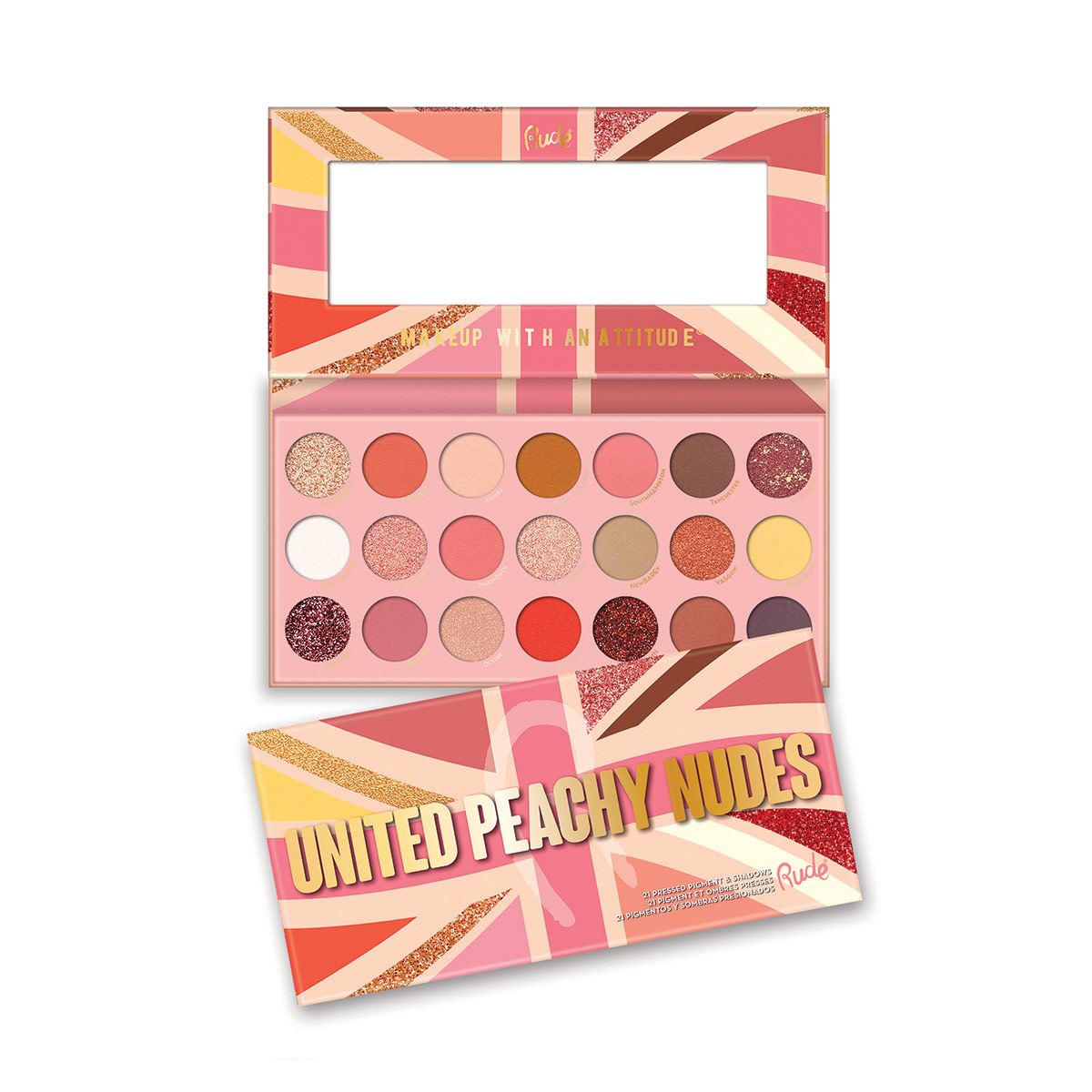 Paleta de Sombras United Peachy Nude Rude