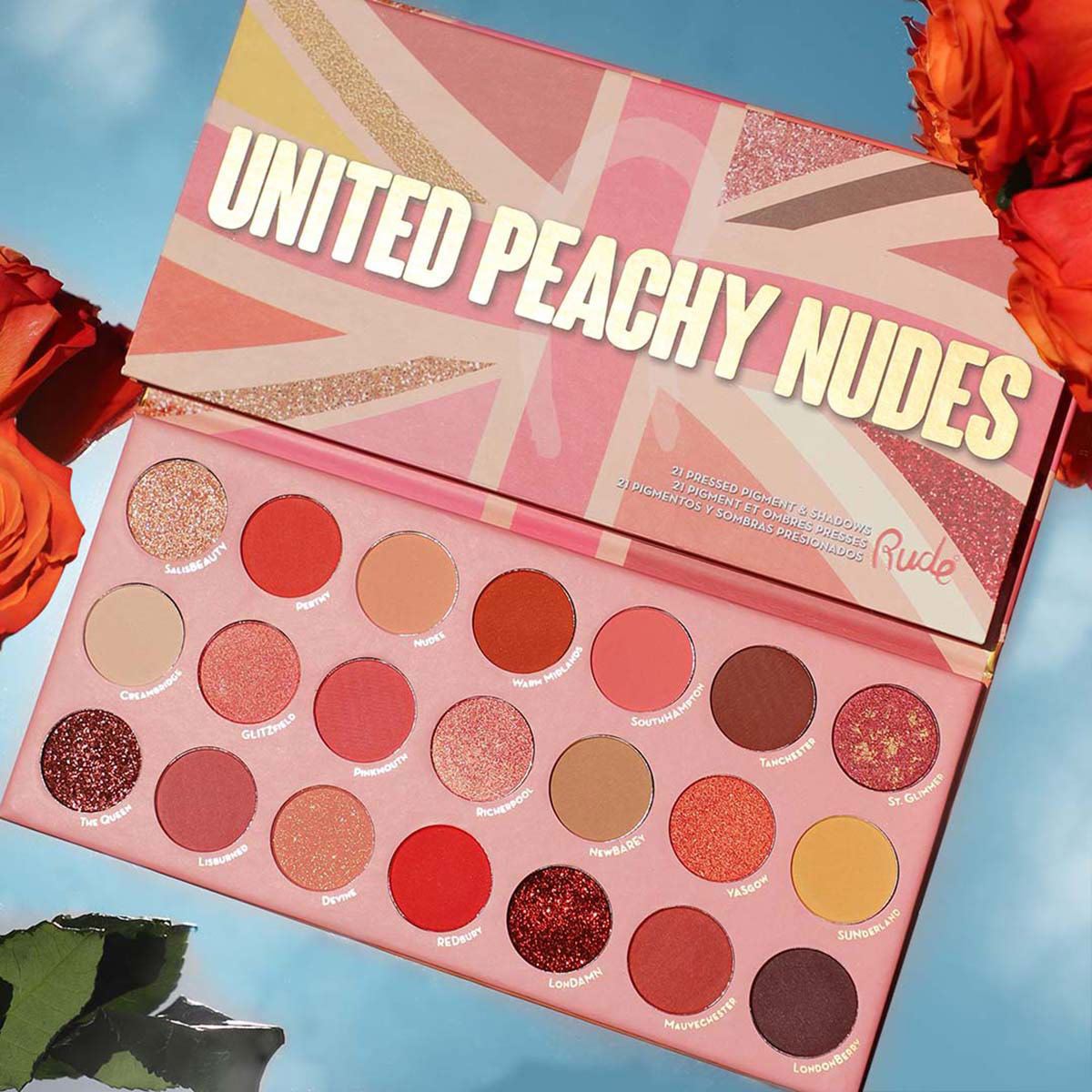 Paleta de Sombras United Peachy Nude Rude
