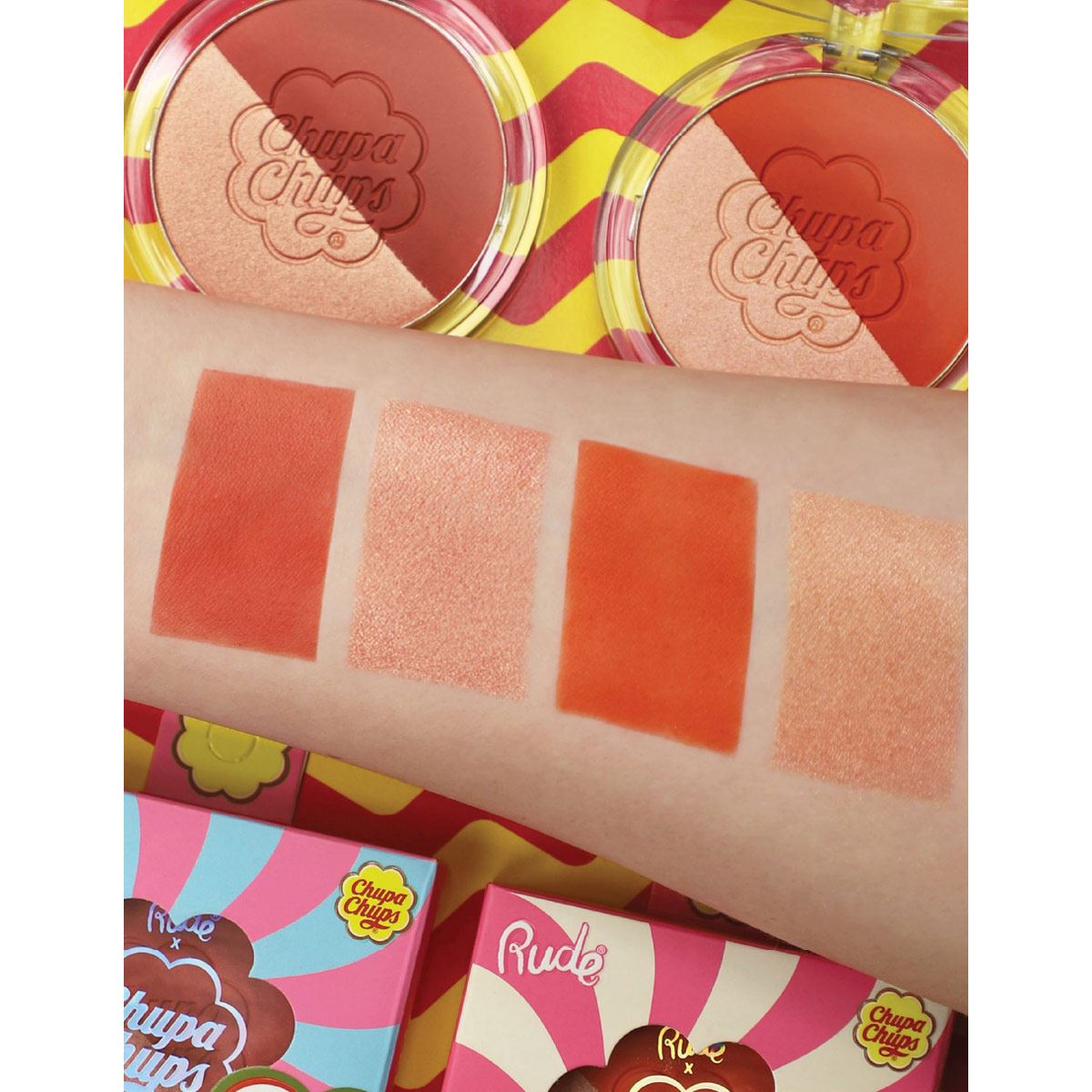 Candy Combo Iluminador + Blush Creamy Strawberry Chupa Chups