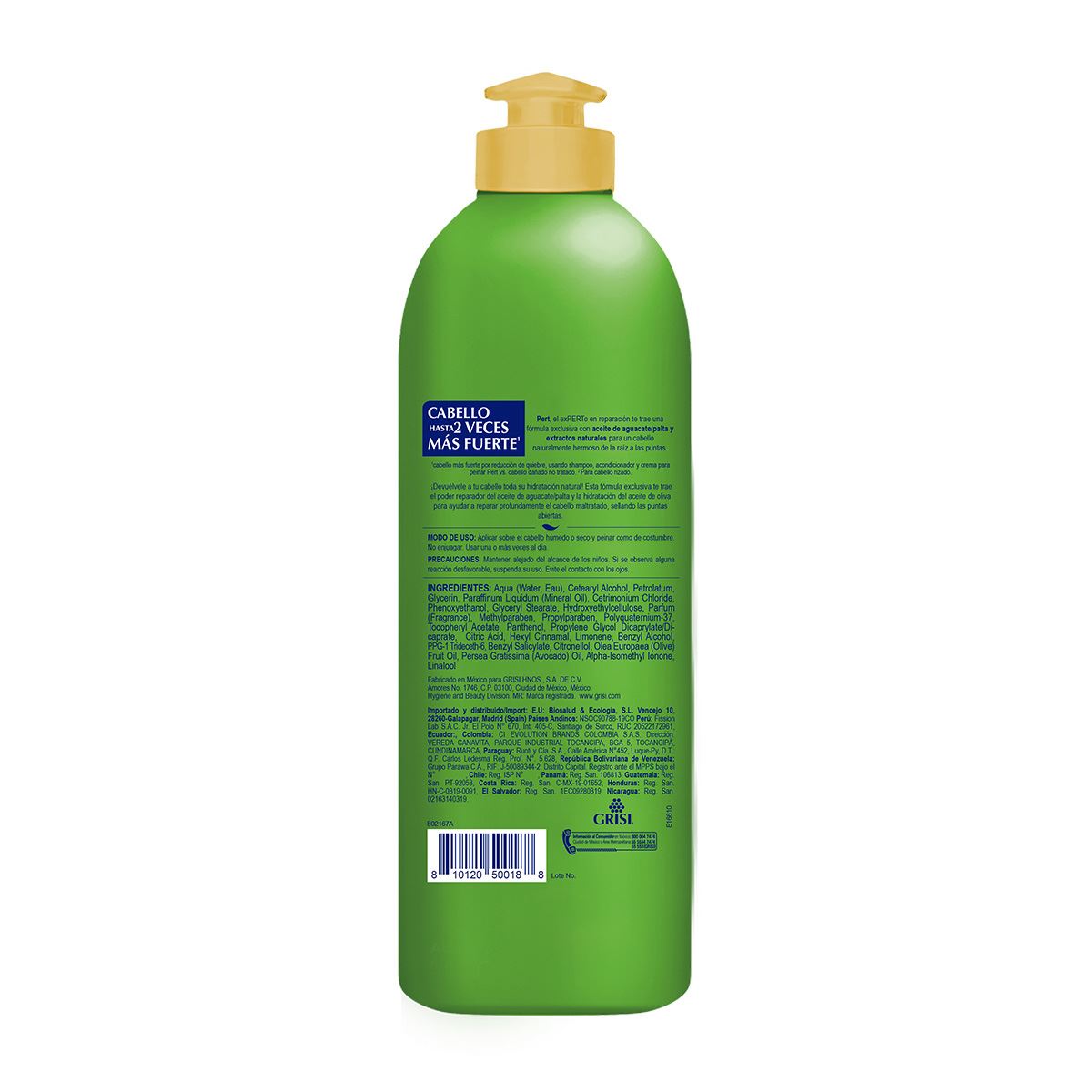 Crema para Peinar Reparacion p/rizos controlados 300ml Pert