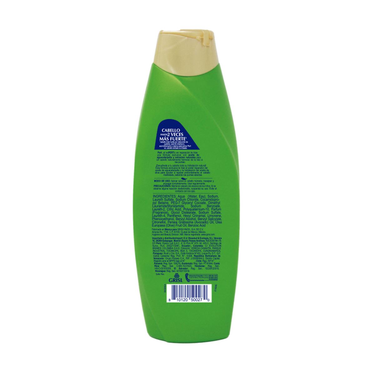Shampoo Reparacion Profunda con oliva y aguacate 650ml Pert