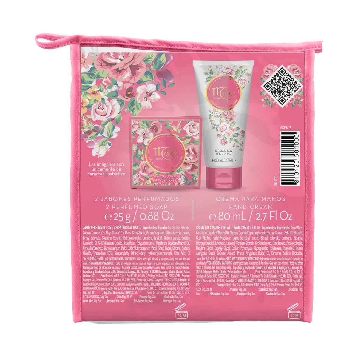 Kit Maja Love Rose con Crema y 2 jabones