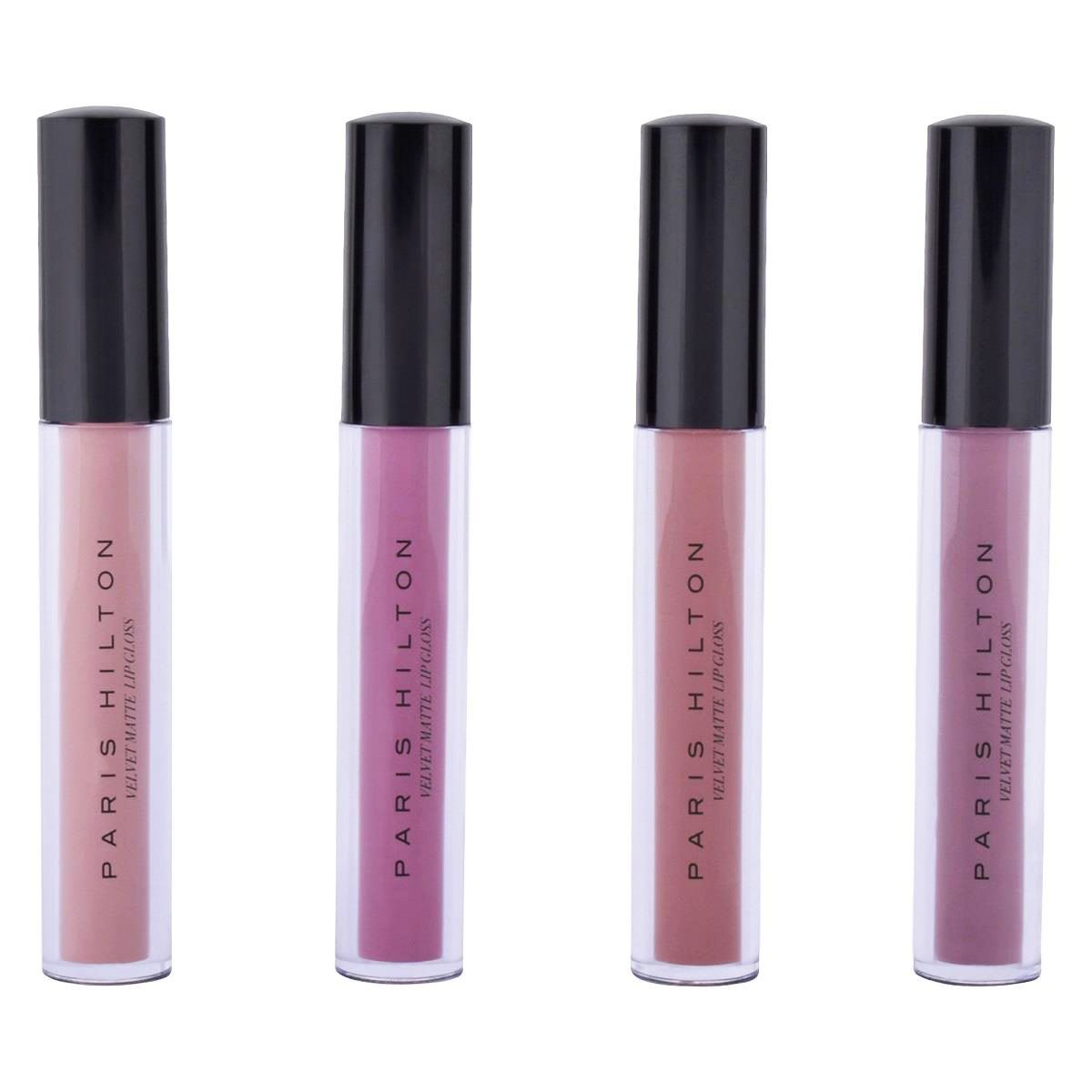 Paris Hilton 4 pc Velvet Matte Lip Gloss