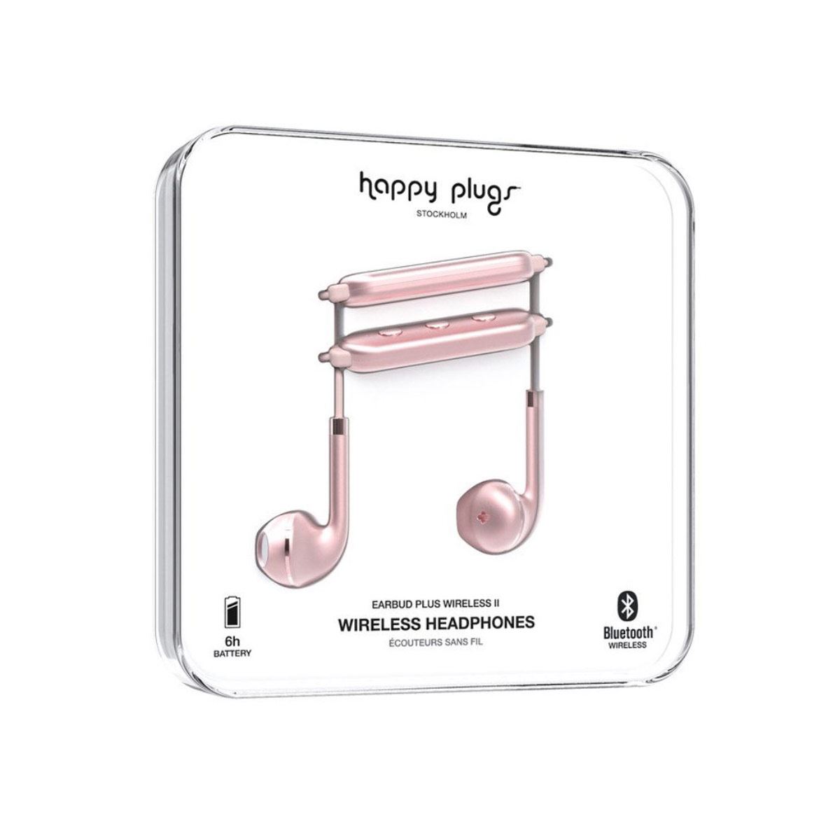 Audífonos Happy Plugs Wireless II Rosa