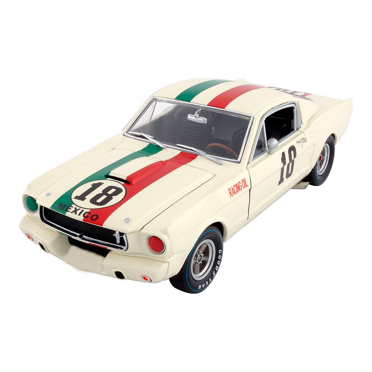 Shelby Gt 350R White&#47;Red Green