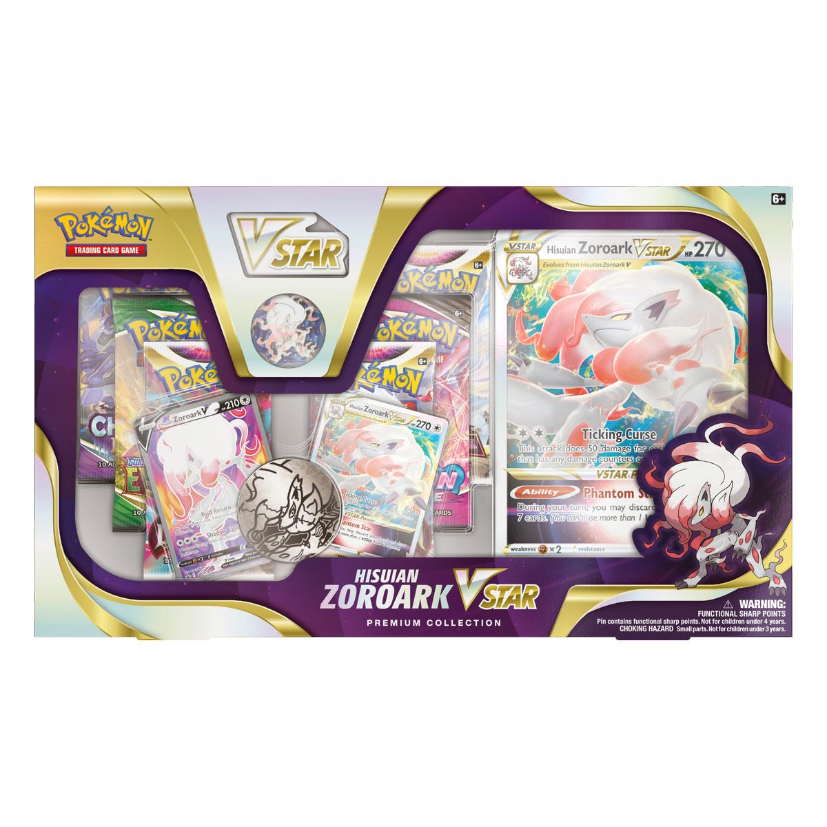 PTCG Hisuian Zoroark Vstar colección premium