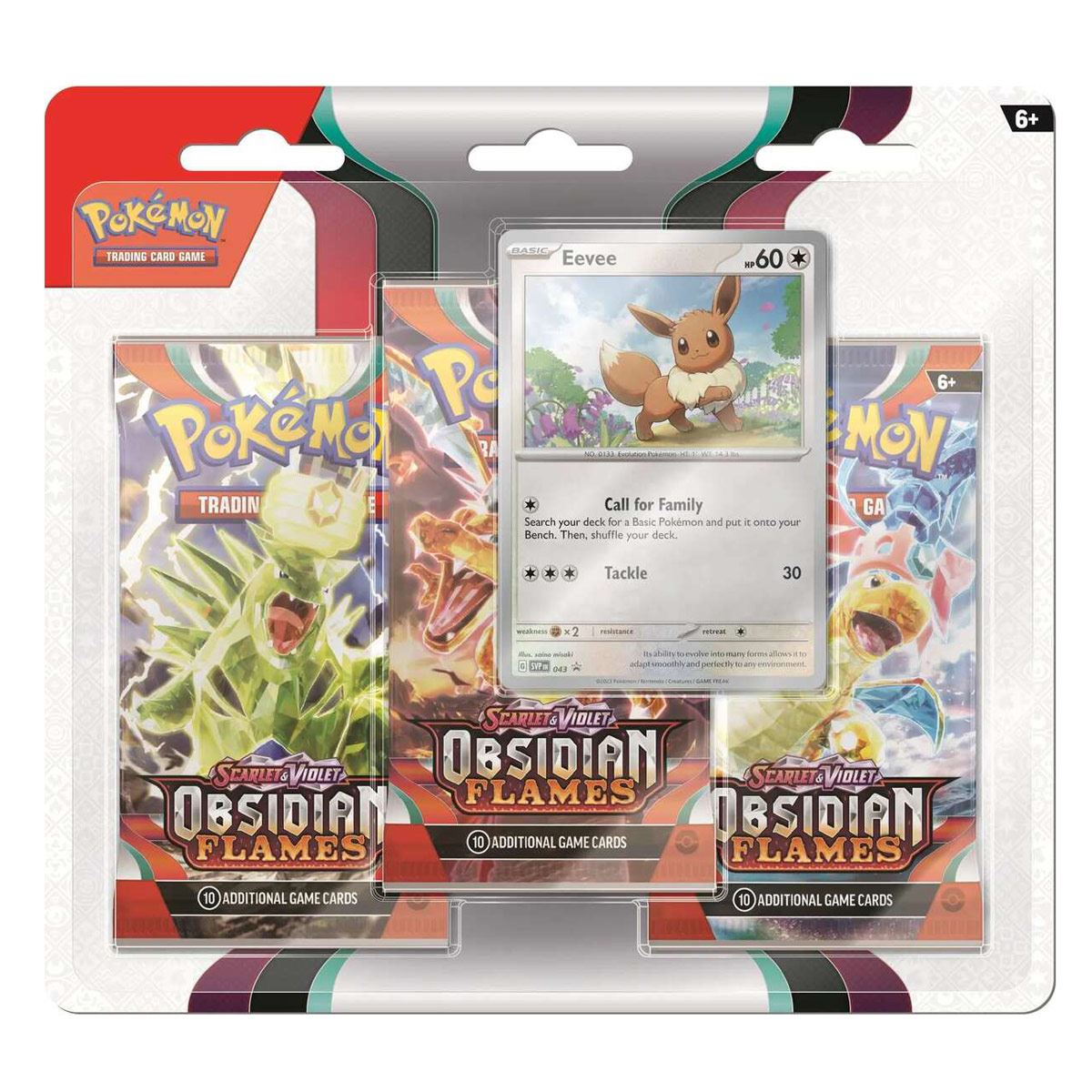 PTCG Obsidian Flames 3 pack Booster