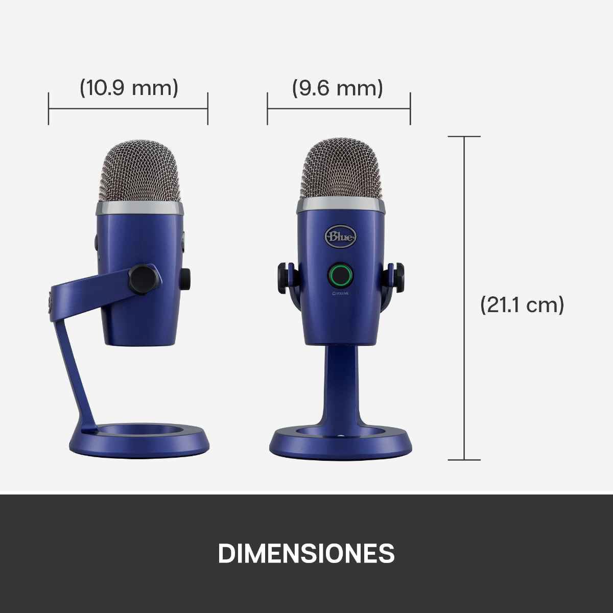 Micrófono Blue Yeti Nano Premium azul