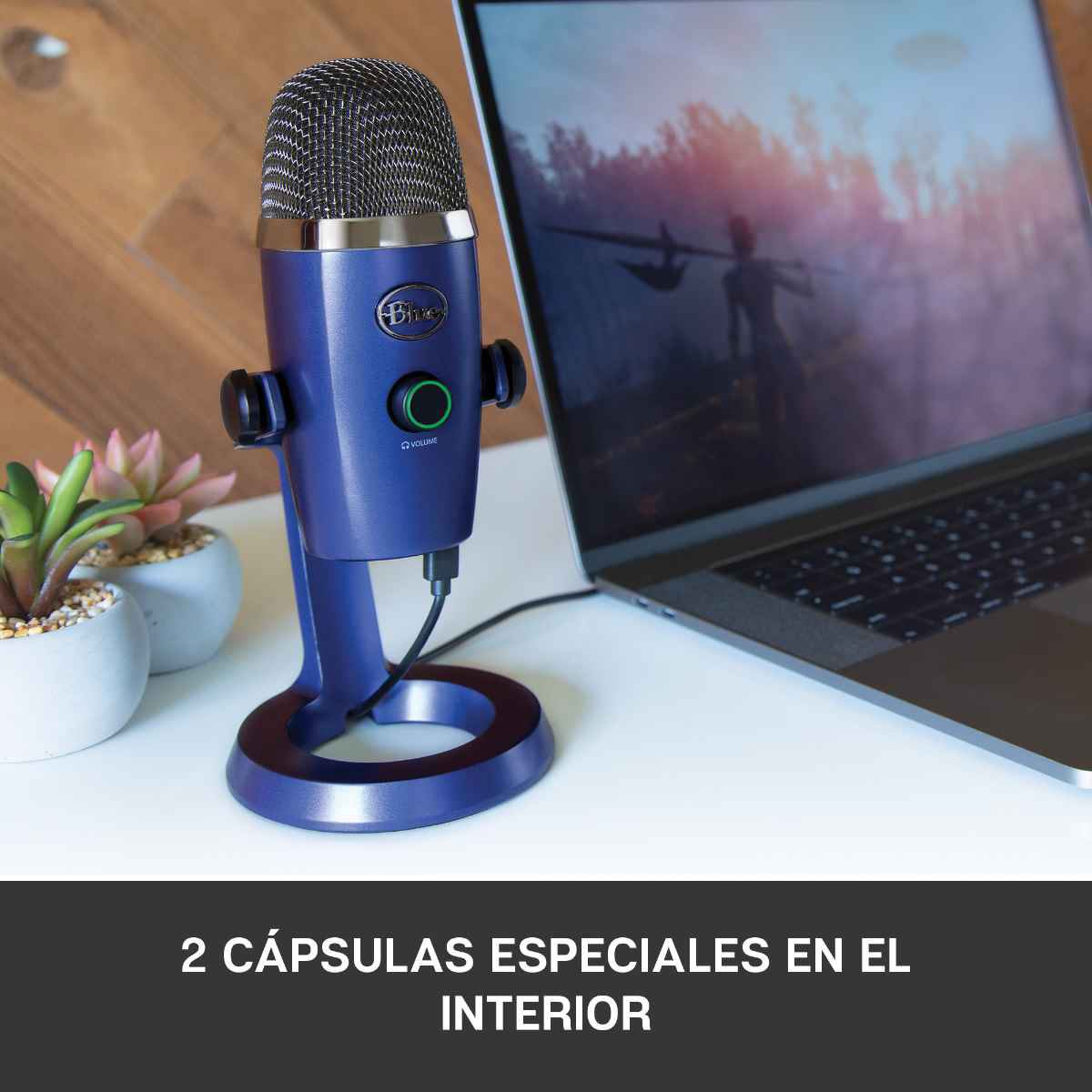 Micrófono Blue Yeti Nano Premium azul