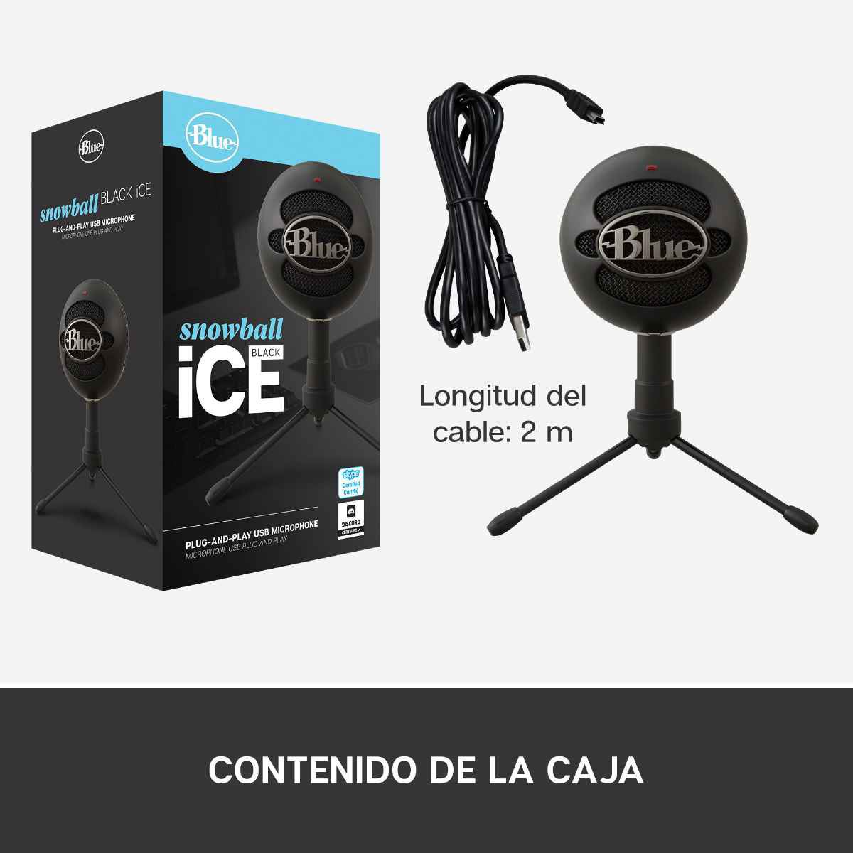 Micrófono Blue Snowball Ice negro