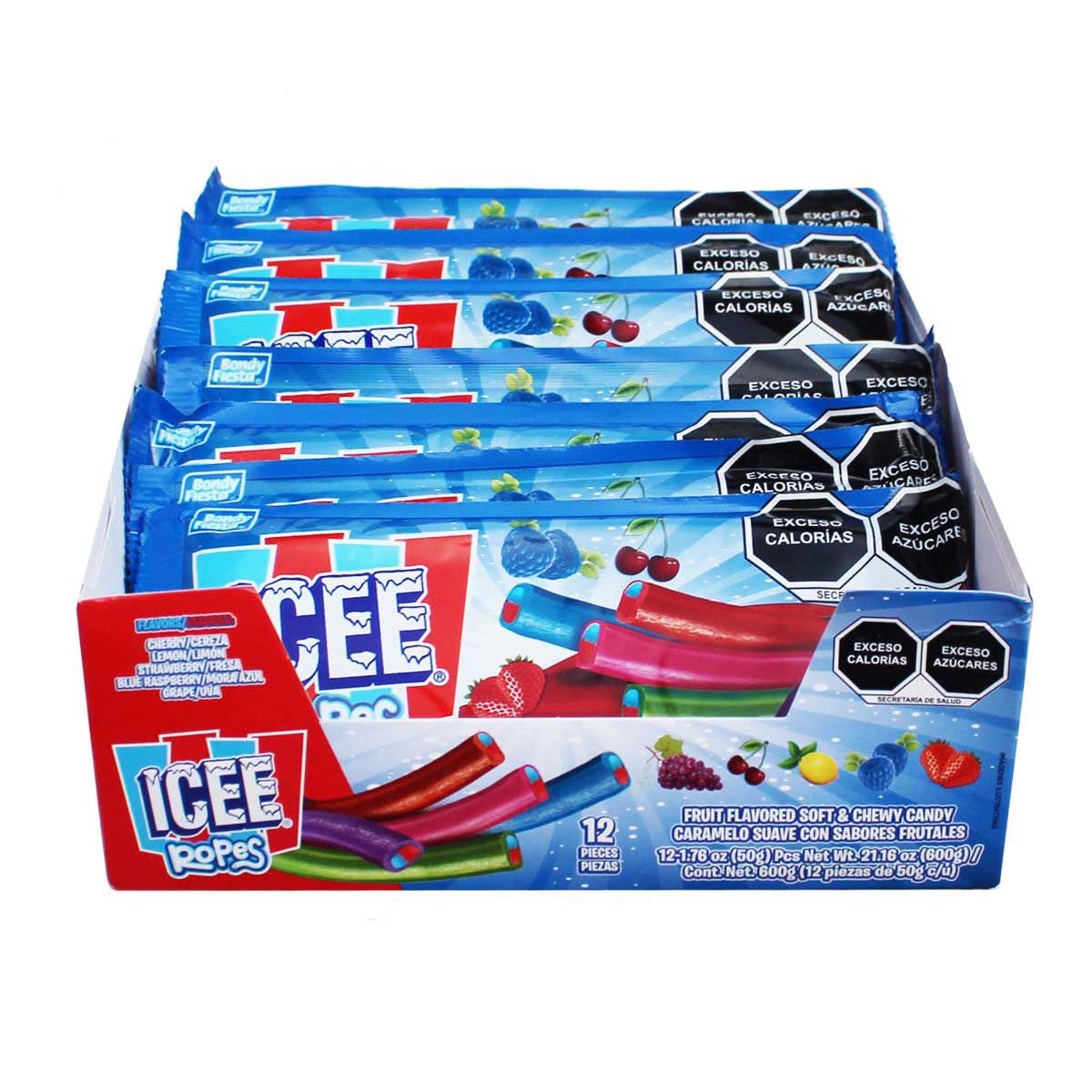 Caramelo Suave Sabores Frutales Icee Rope