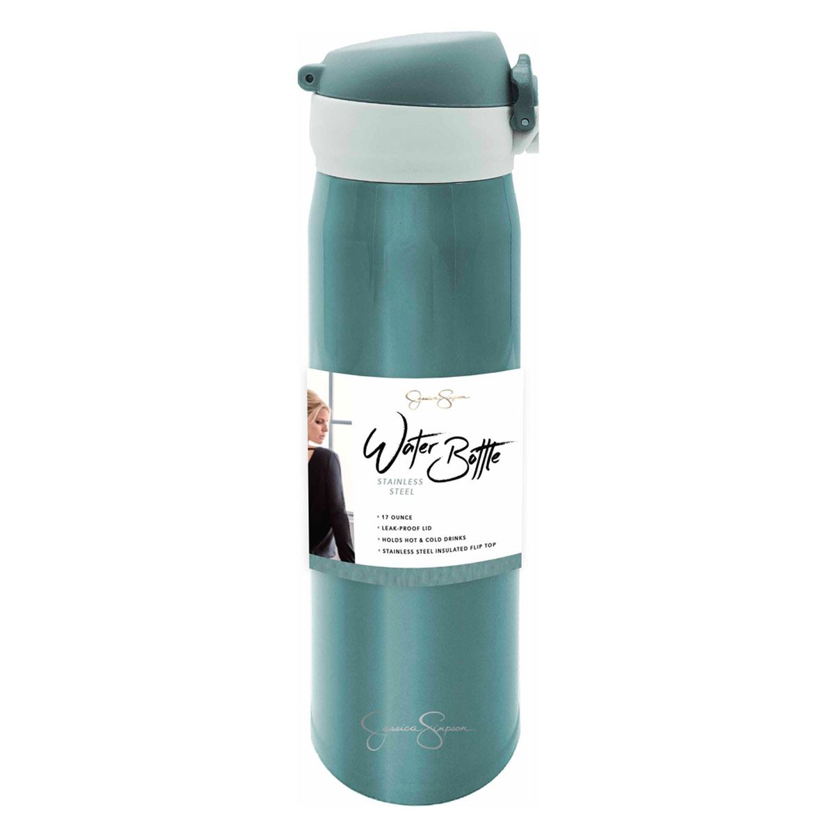 Botella de acero Jessica Simpson de 17 OZ color azul