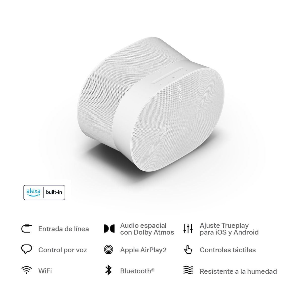 Bocina Sonos Move 2 - Portátil, Estéreo, Bluetooth, Airplay2 Color