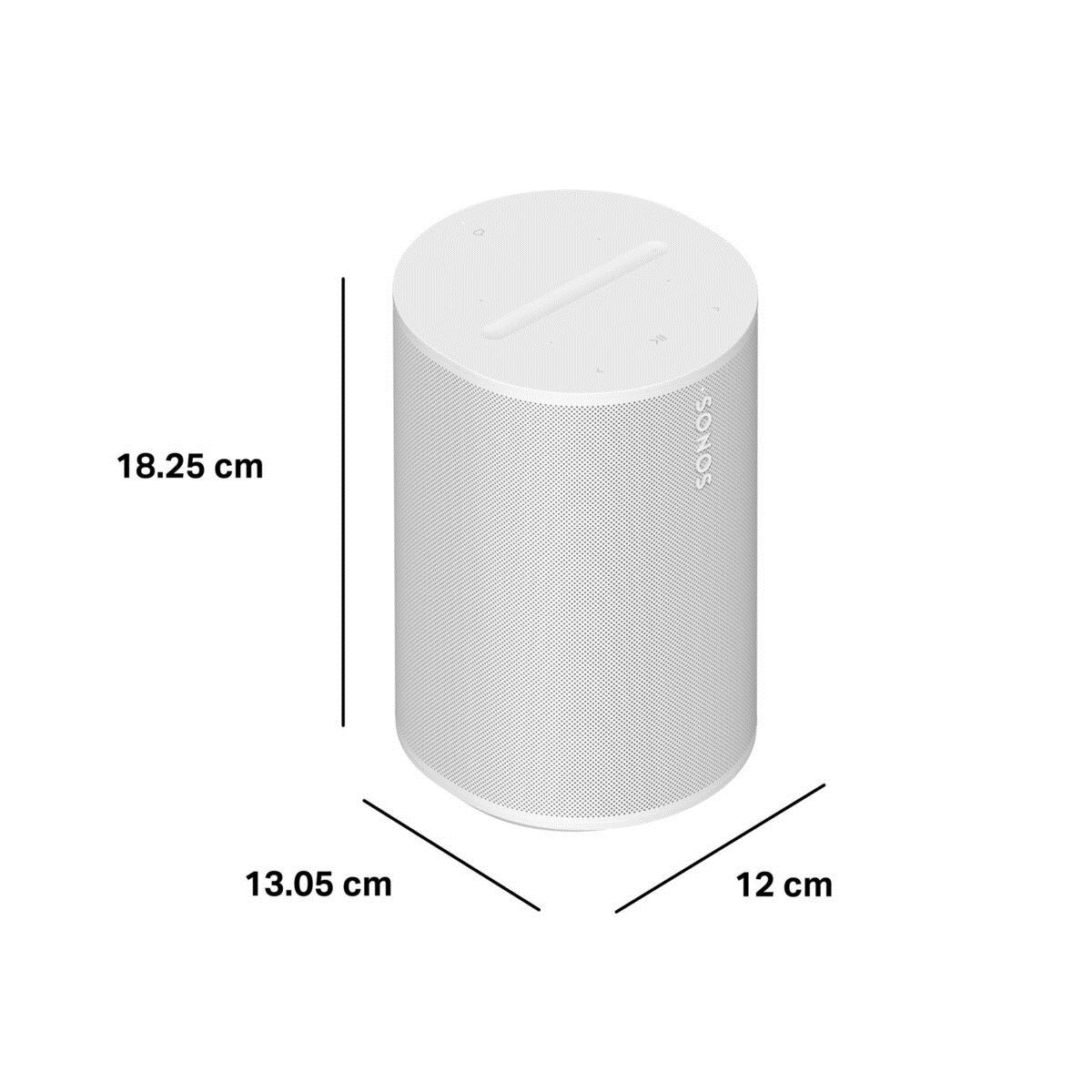 Bocina Sonos Era 100 con acústica y conectividad WiFi y bluetooth color blanco