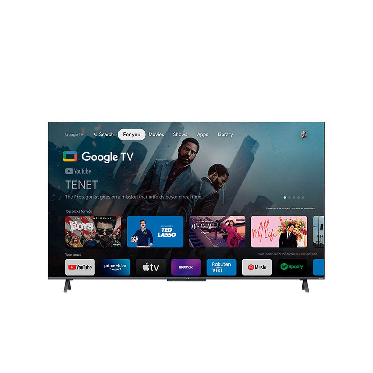 Pantalla TCL 50 Pulgadas Google TV con Dolby Vision 4K QLED UHD 50Q647