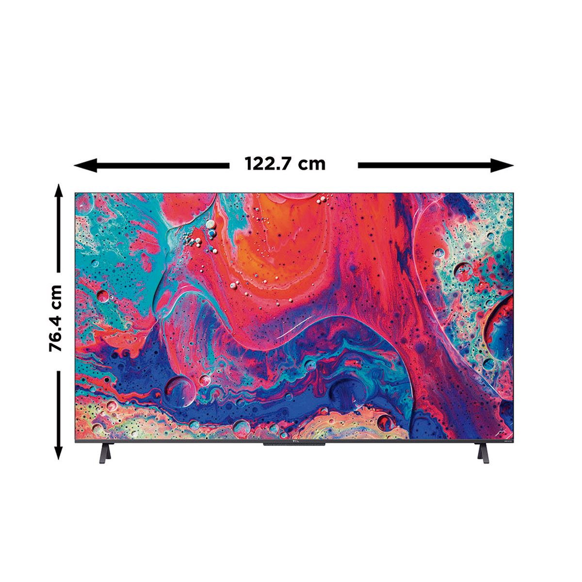 Pantalla TCL QLED TV  55 4K UHD Smart TV Google TV con Dolby Vision ATMOS 55Q647