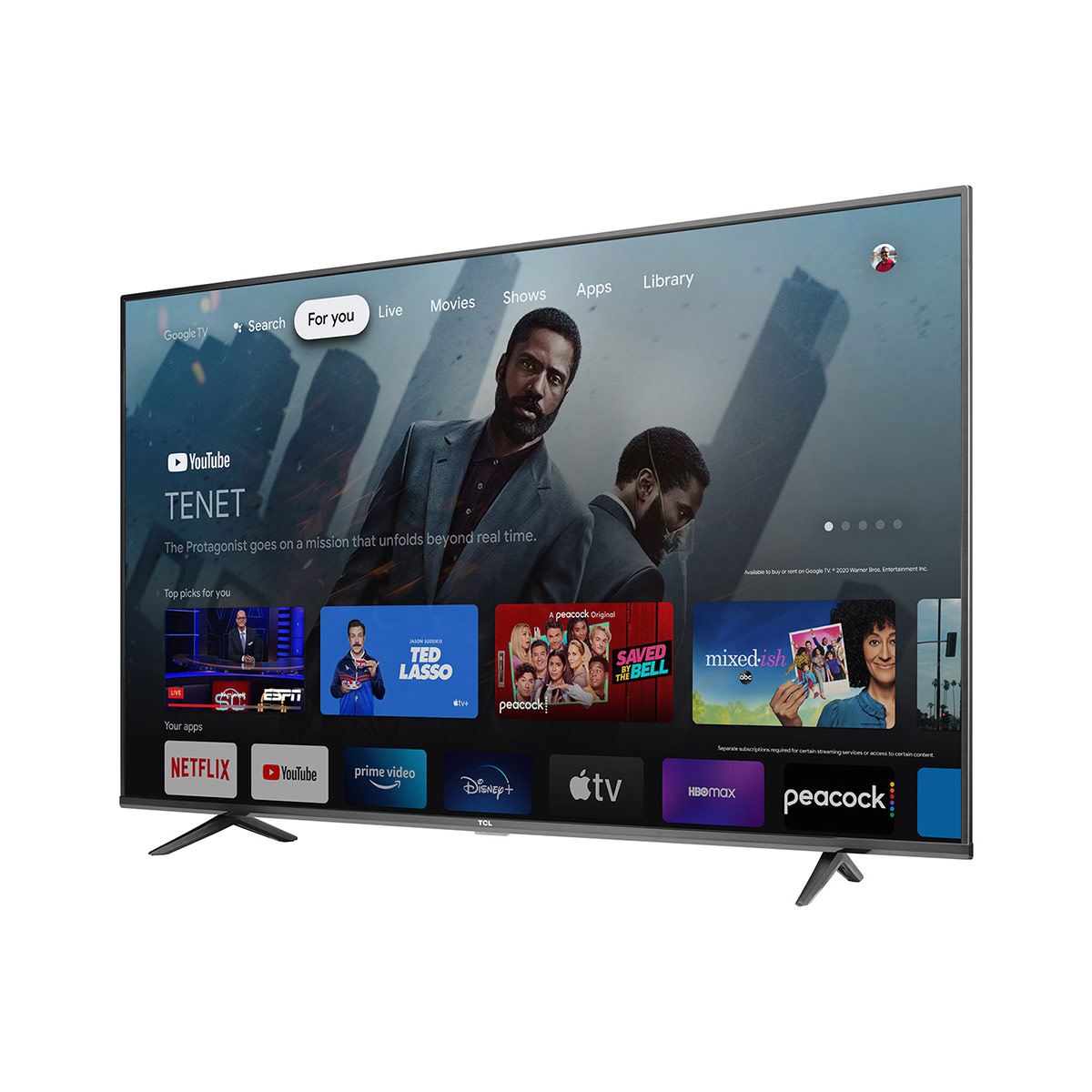 Pantalla TCL 55 Pulgadas Google TV 4K 55S446