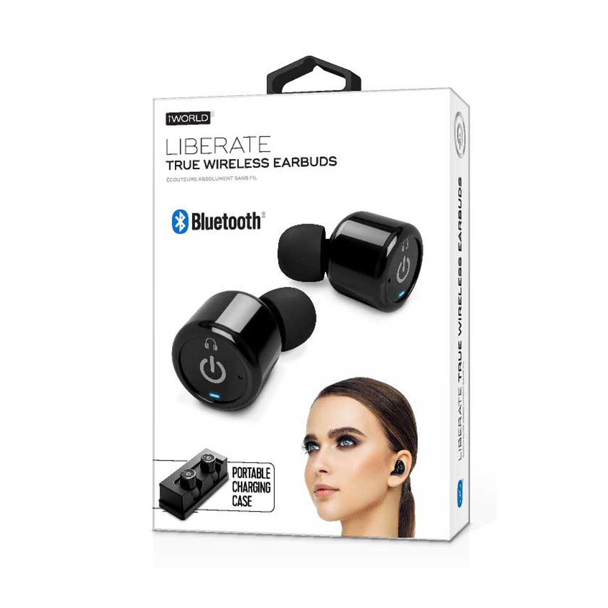 Audífonos Iworld True Wireless Negro