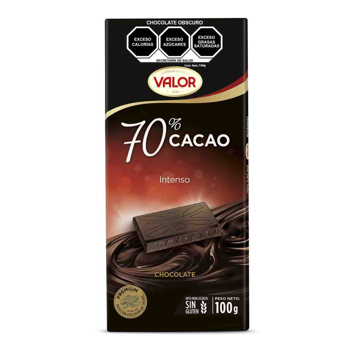 Chocolate 70% cacao dark 100 g