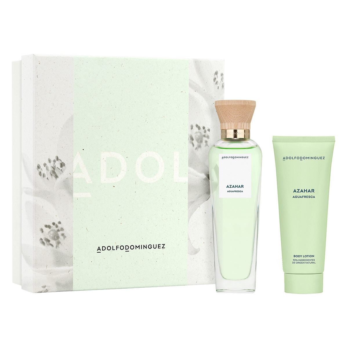 Adolfo Domínguez Agua Fresca de Azahar para Mujer Perfume EDT 120ml + Body Lotion 75ml