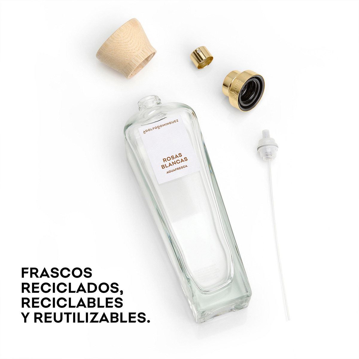 Set para Mujer Adolfo Dominguez Agua Fresca Rosas Blancas Perfume EDT 120ml + Body Lotion 75ml