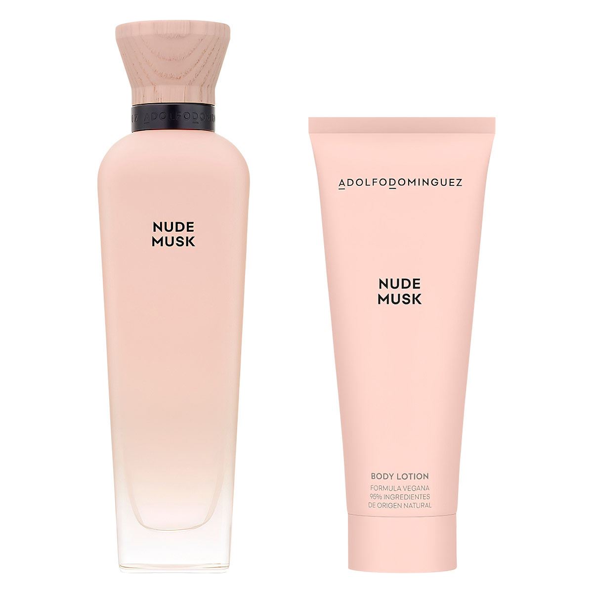 Adolfo Dominguez Nude Musk Set Para Dama Perfume EDP 120ml + Body Lotion 75ml