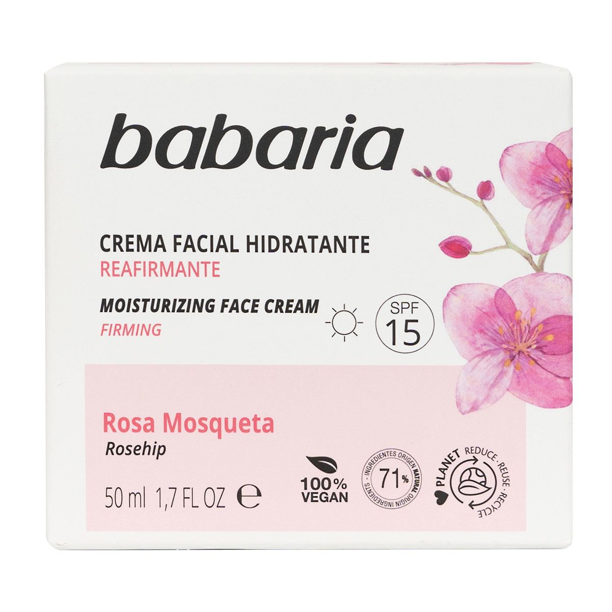 Crema Facial Hidratante 24 H Rosa Mosqueta