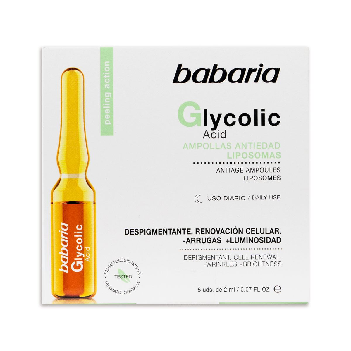 Ampollas acido glicolico
