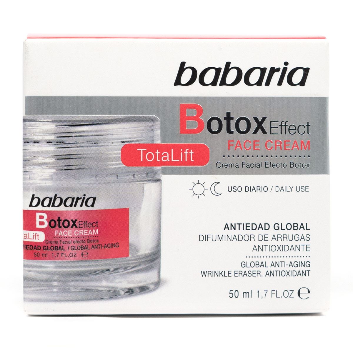 Crema facial efecto Botox Babaria