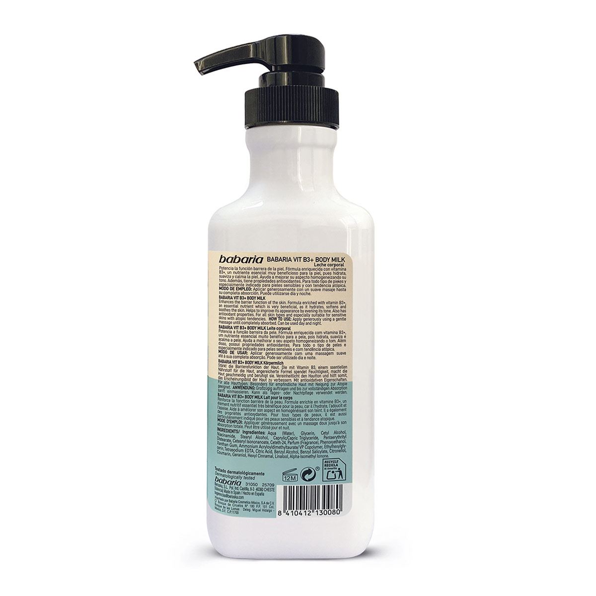 Crema Vitamina B3 Body Milk Babaria