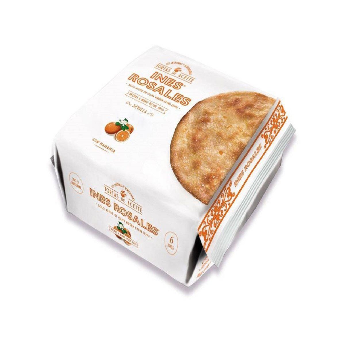 Torta de Aceite Inés Rosales Naranja 180 grs