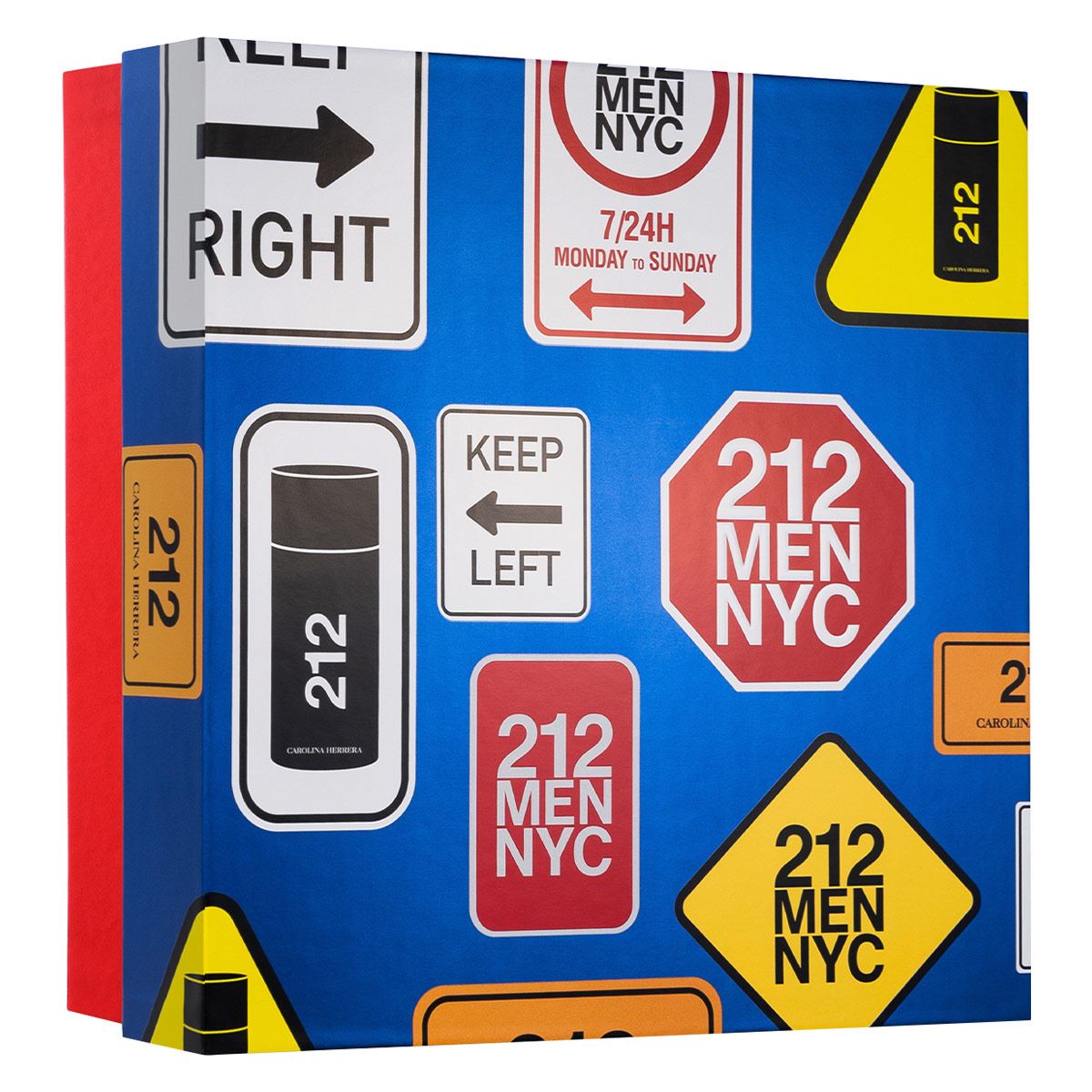 Carolina Herrera 212 MEN Set Para Caballero Perfume EDT 100ML + After Shave 100ML + Perfume de Bolsillo 10ML