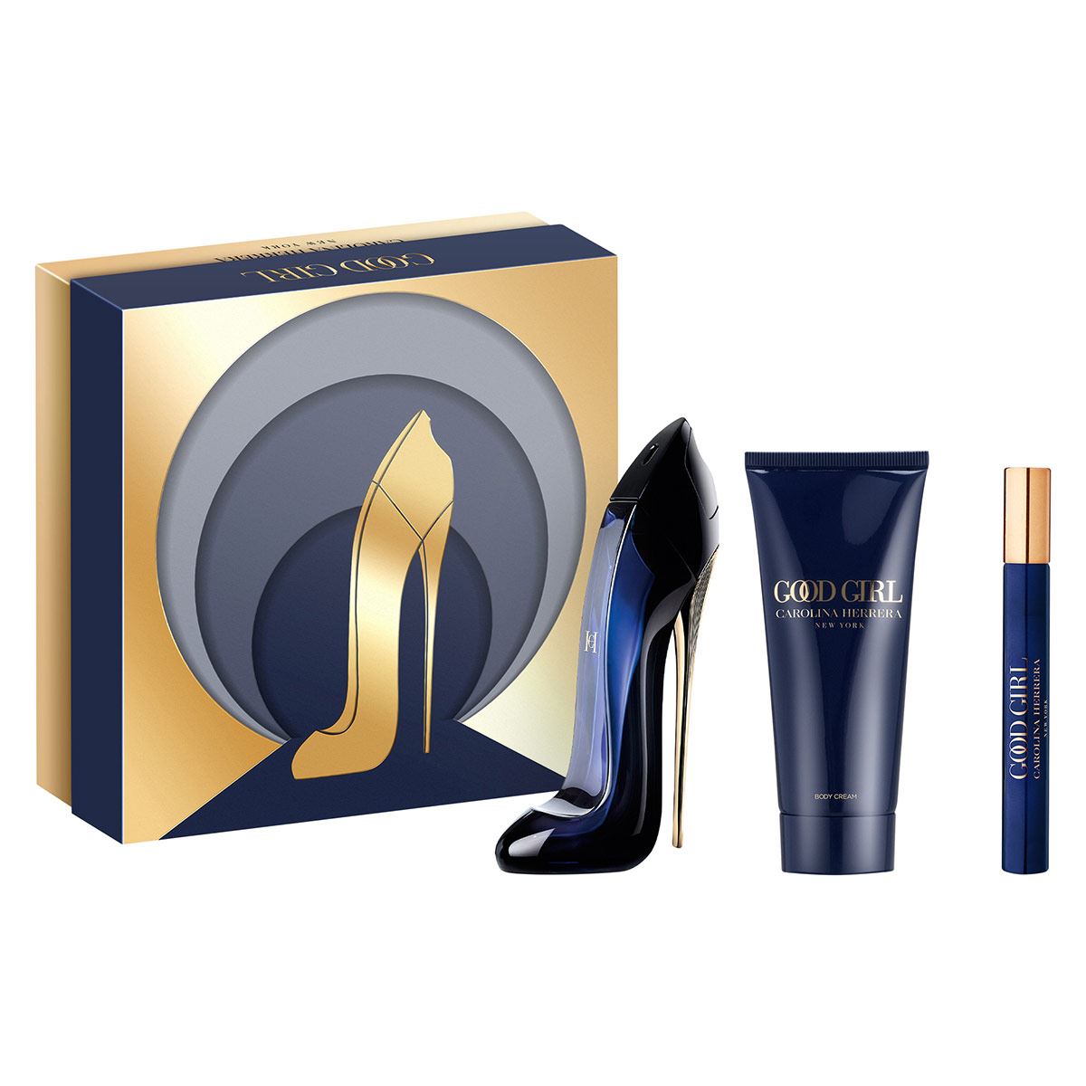 Carolina Herrera Good Girl Set Para Dama Perfume EDP 80ML + Body Lotion 100ML + Miniatura