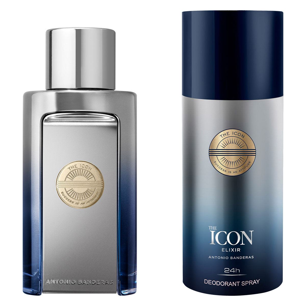 Set para Hombre Antonio Banderas The Icon Elixir EDP 100ml + Desodorante 150ml