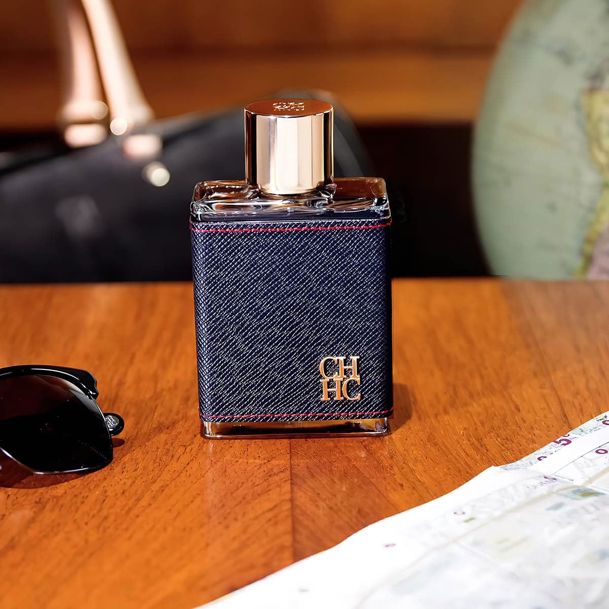 Carolina Herrera CH MEN Set Para Caballero Perfume EDT 100ML + After Shave 100ML + Perfume de Bolsillo 10ml